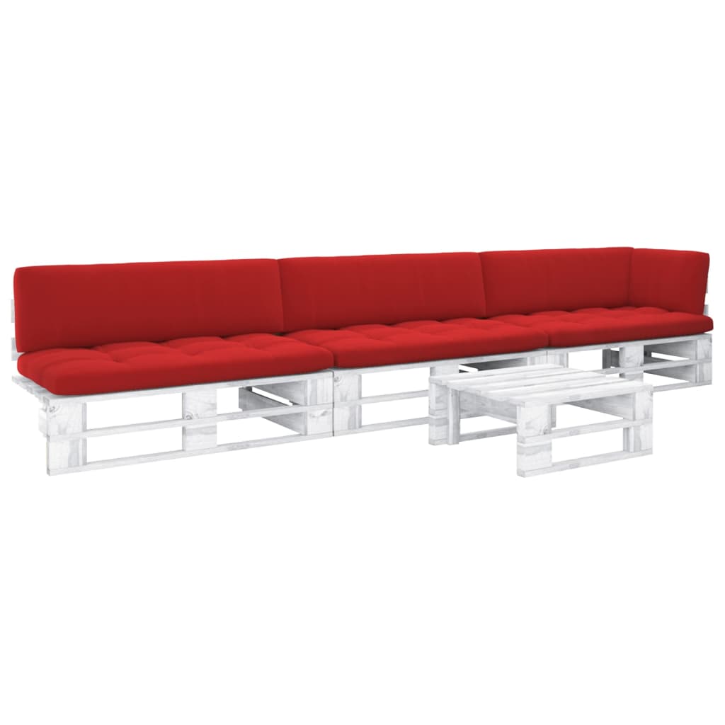 Pallsoffa 2-Sits Med Dynor Impregnerad Furu