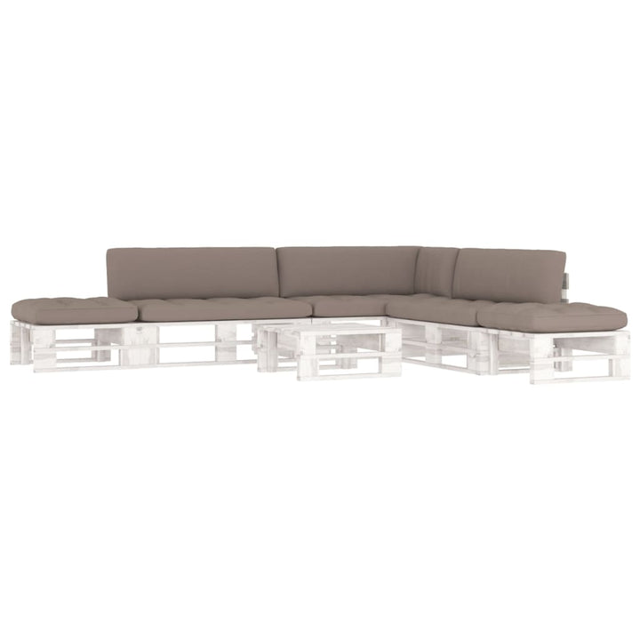 Pallsoffa 2-Sits Med Dynor Impregnerad Furu