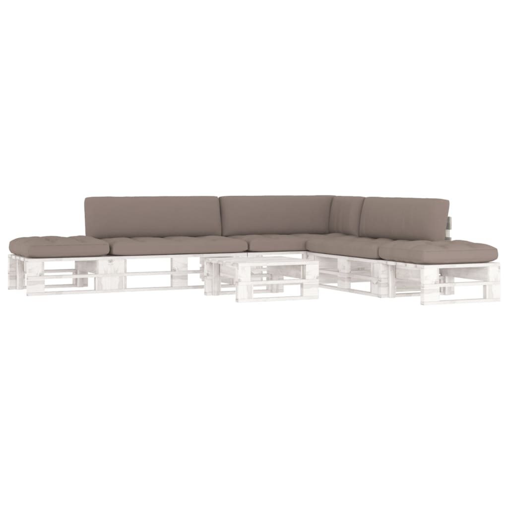 Pallsoffa 2-Sits Med Dynor Impregnerad Furu