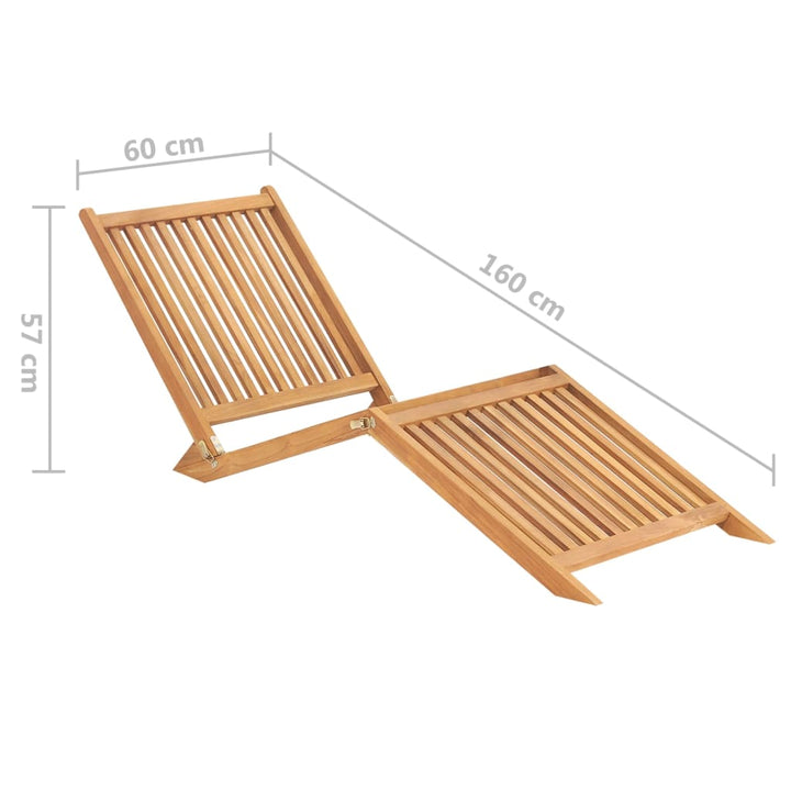 Solsäng Massiv Teak