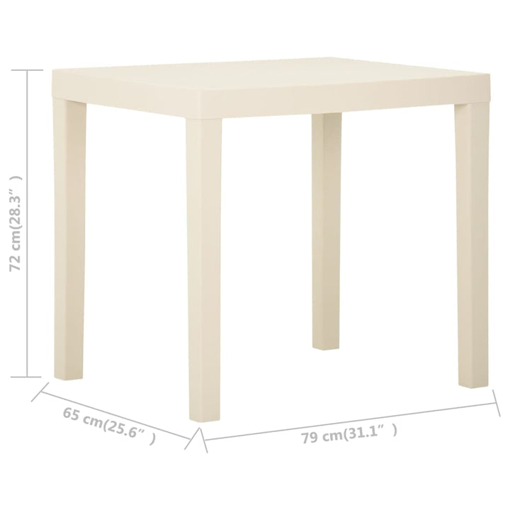 Trädgårdsbord 79X65X72 Cm Plast