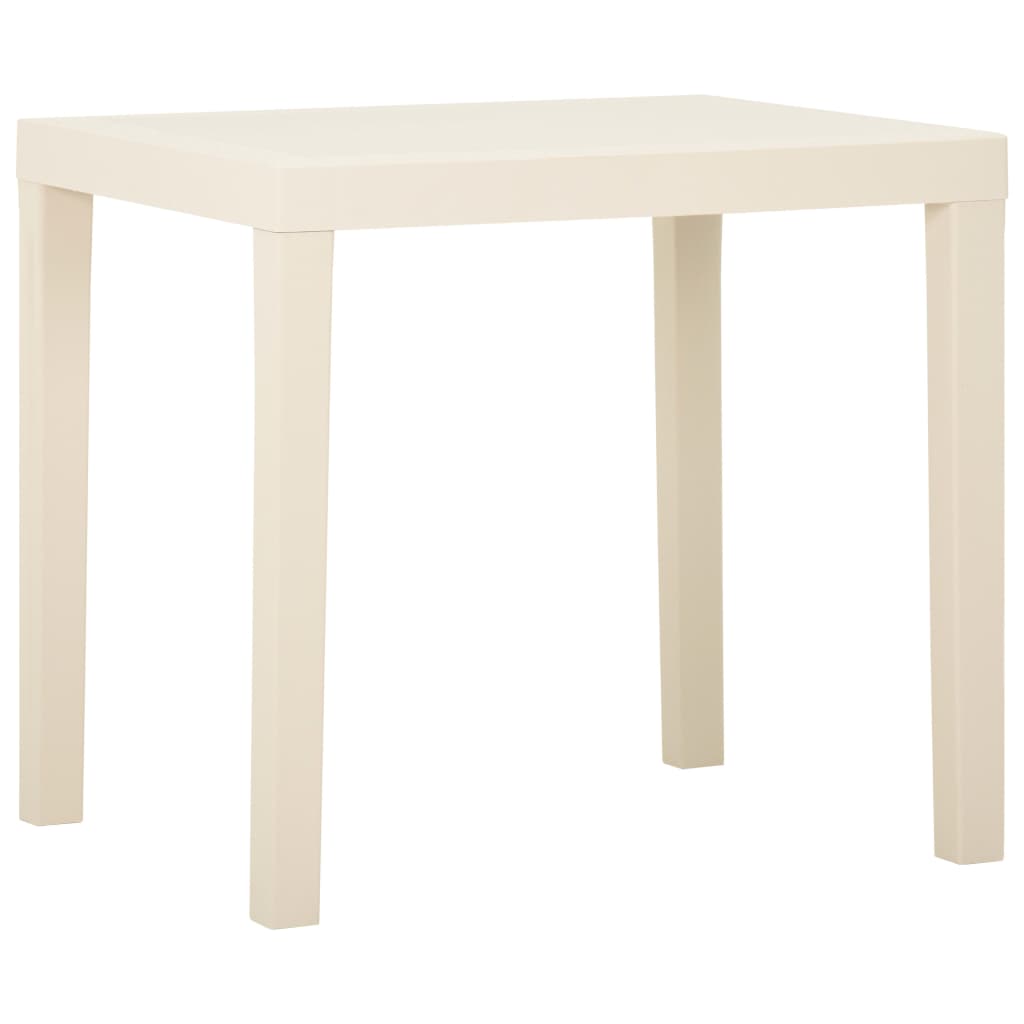 Trädgårdsbord Vit 79X65X72 Cm Plast