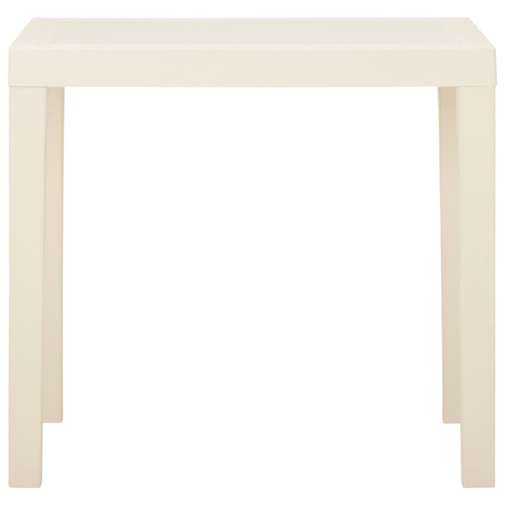 Trädgårdsbord Vit 79X65X72 Cm Plast