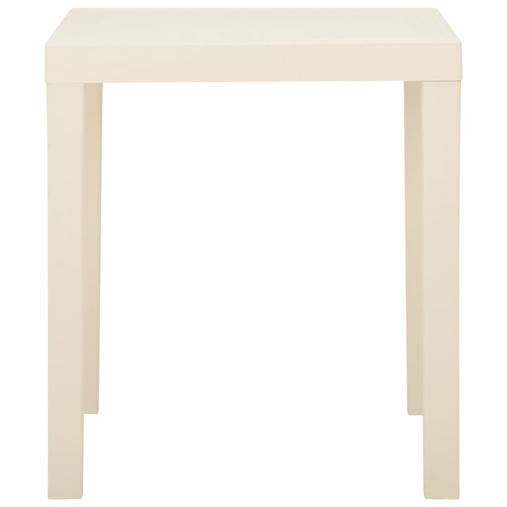 Trädgårdsbord Vit 79X65X72 Cm Plast