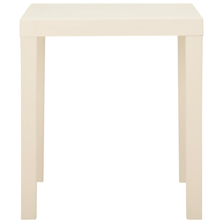 Trädgårdsbord Vit 79X65X72 Cm Plast