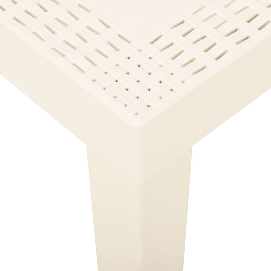 Trädgårdsbord Vit 79X65X72 Cm Plast
