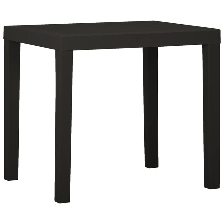 Trädgårdsbord Antracit 79X65X72 Cm Plast