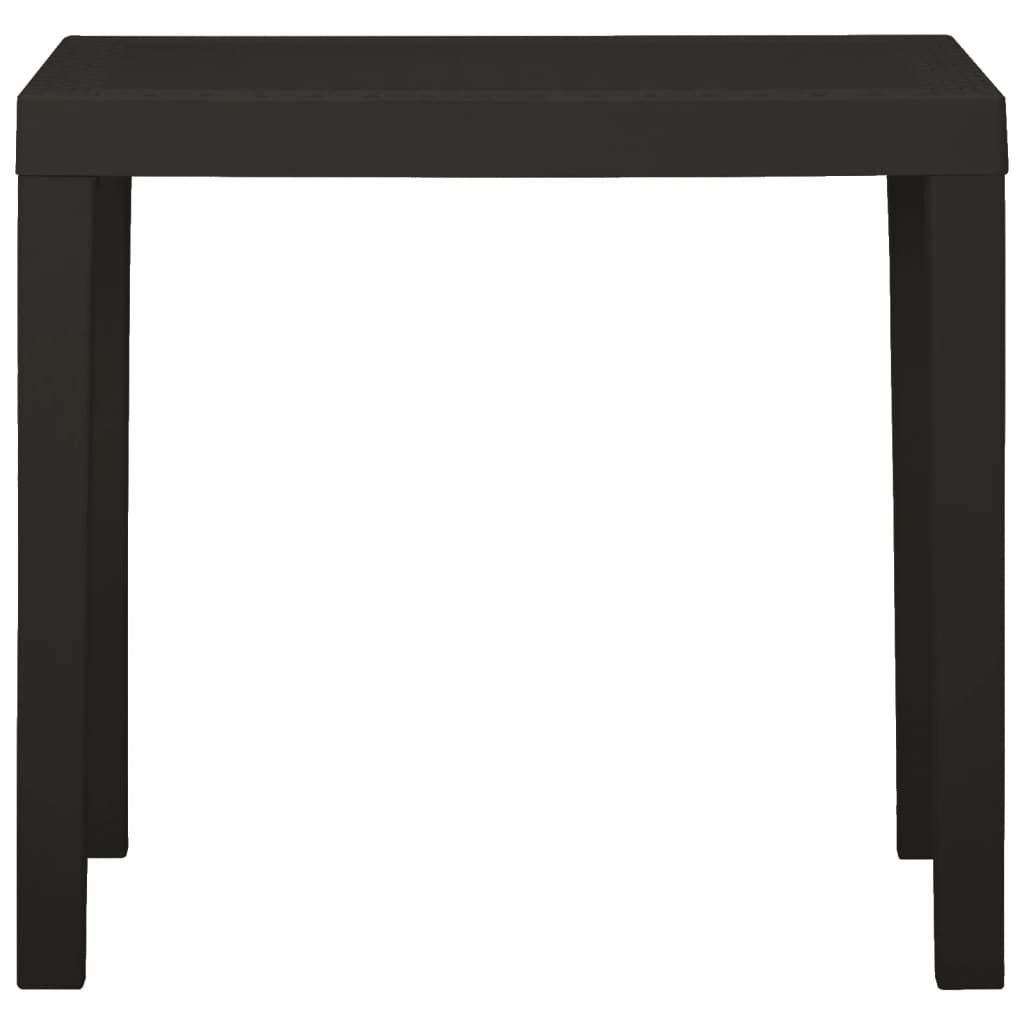 Trädgårdsbord Antracit 79X65X72 Cm Plast