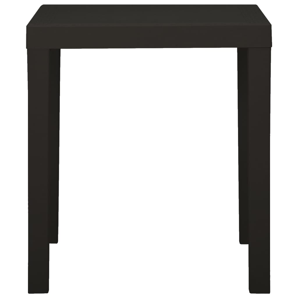 Trädgårdsbord Antracit 79X65X72 Cm Plast