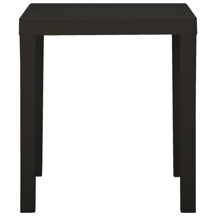 Trädgårdsbord Antracit 79X65X72 Cm Plast