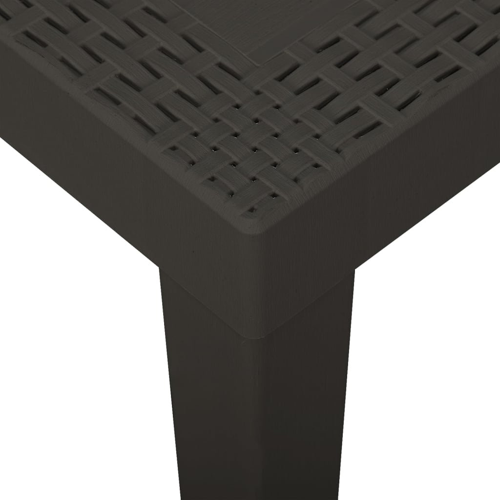 Trädgårdsbord Antracit 79X65X72 Cm Plast