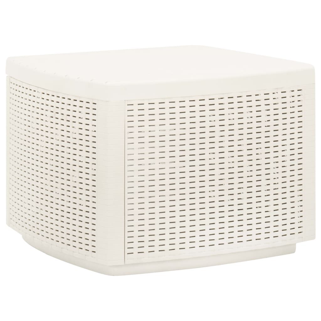 Trädgårdsbord Vit 53X53X40 Cm Plast