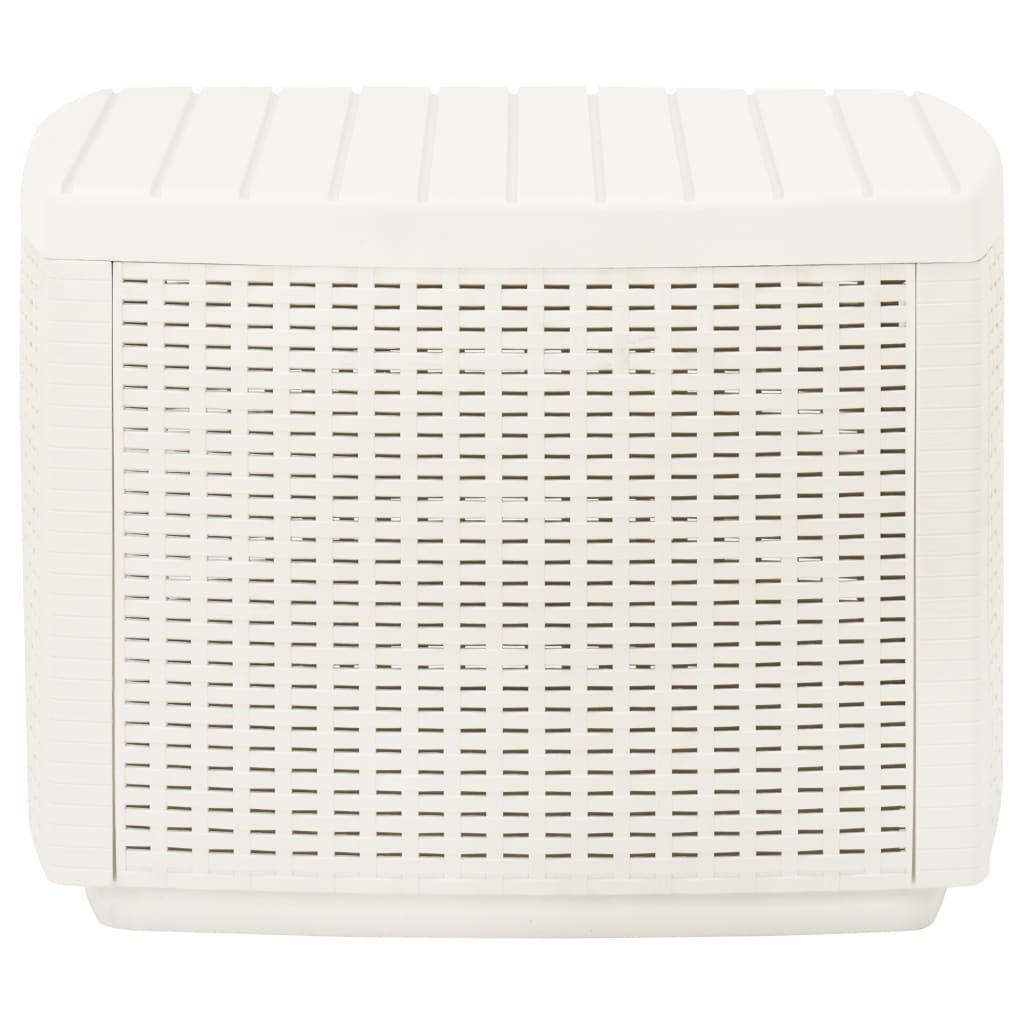 Trädgårdsbord Vit 53X53X40 Cm Plast