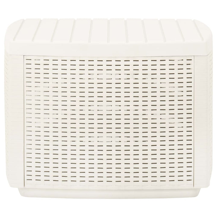 Trädgårdsbord Vit 53X53X40 Cm Plast