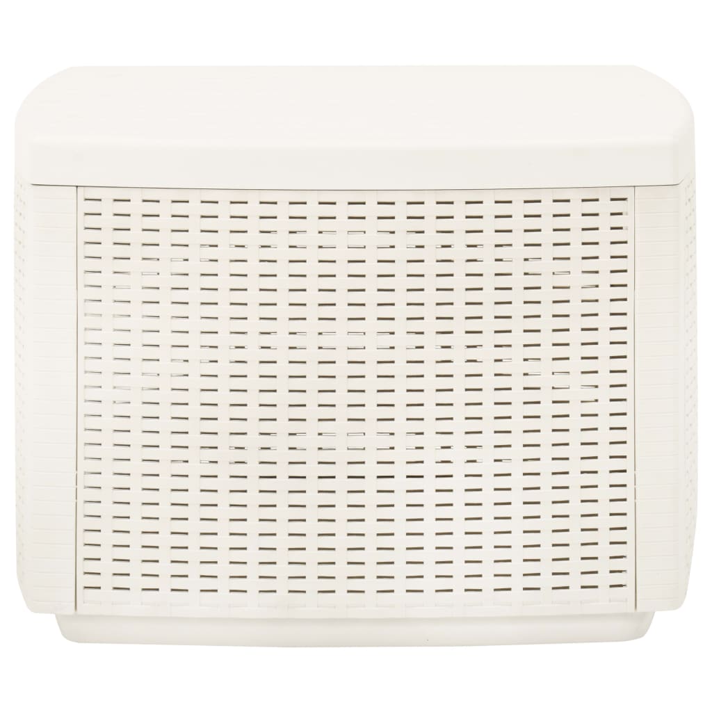 Trädgårdsbord Vit 53X53X40 Cm Plast