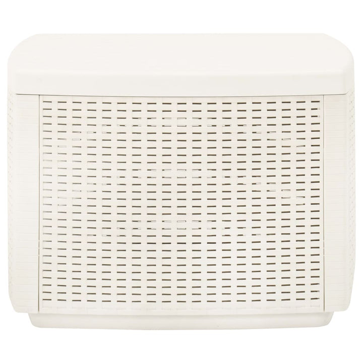 Trädgårdsbord Vit 53X53X40 Cm Plast