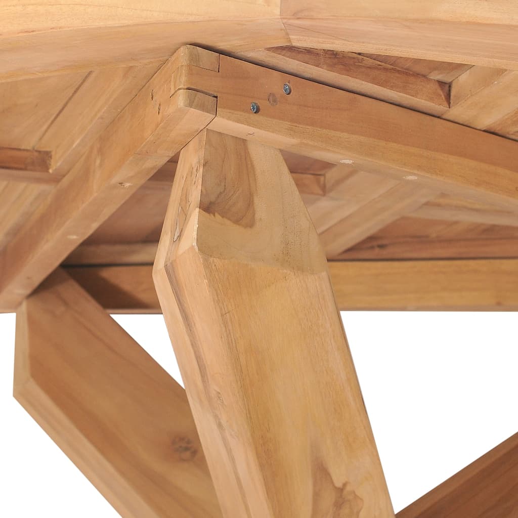Trädgårdsbord Ø Massiv Teak
