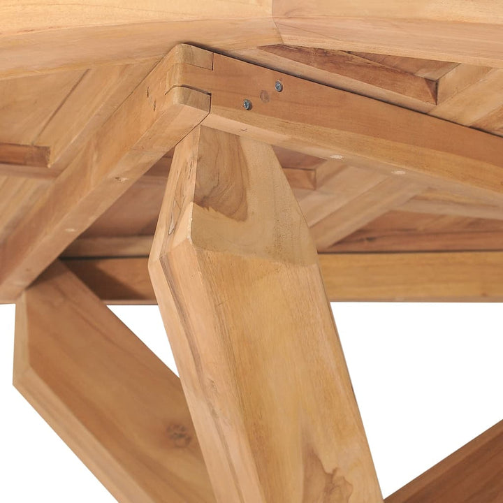 Trädgårdsbord Ø Massiv Teak