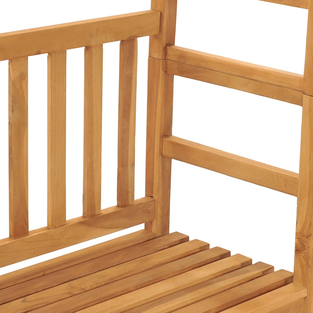 Trädgårdsbänk Med Pergola 115 Cm Massiv Teak