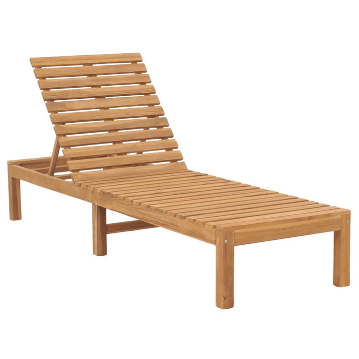 Solsängar 2 St Massiv Teak