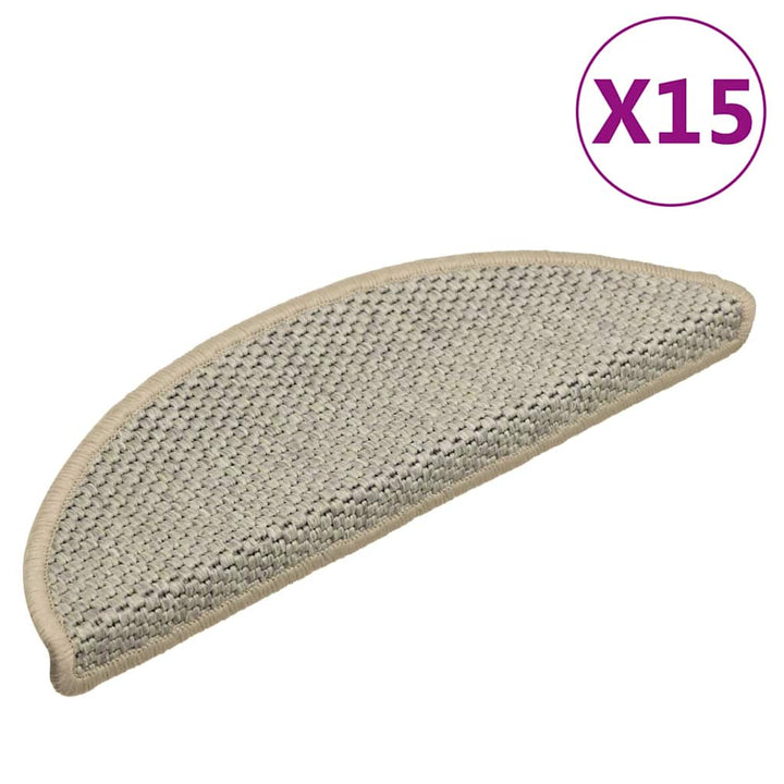 Trappmattor Självhäftande Sisal-Look 30 St Berber