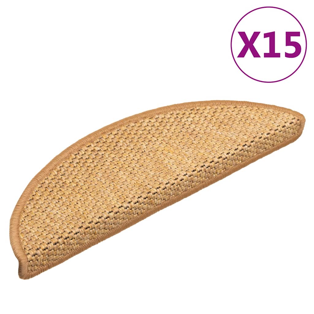 Trappmattor Självhäftande Sisal-Look 30 St Berber