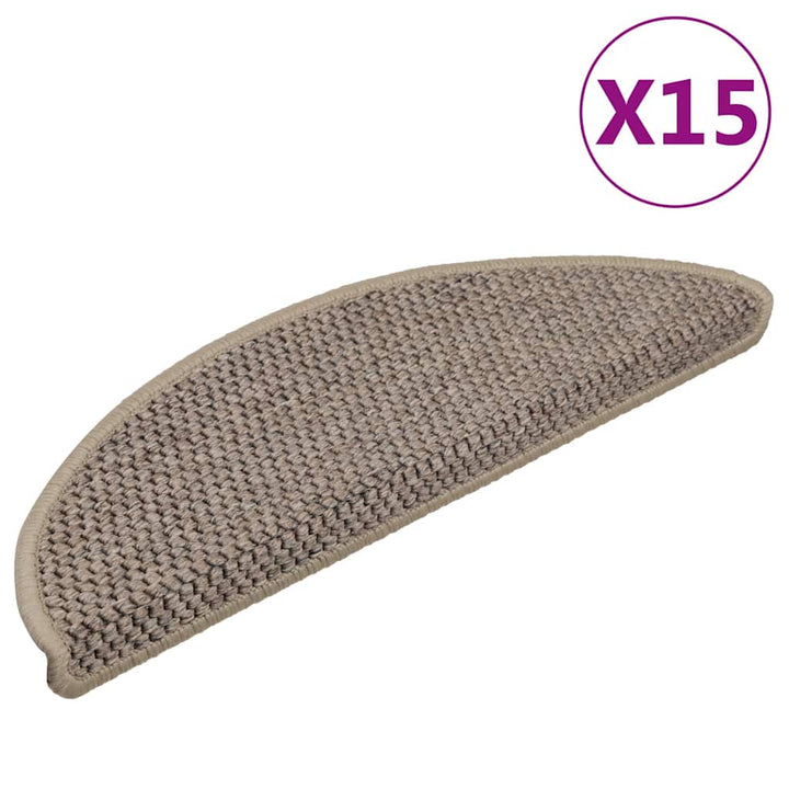 Trappmattor Självhäftande Sisal-Look 30 St Berber