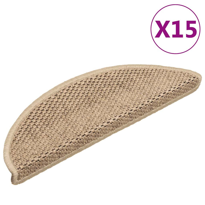 Trappmattor Självhäftande Sisal-Look 30 St Berber