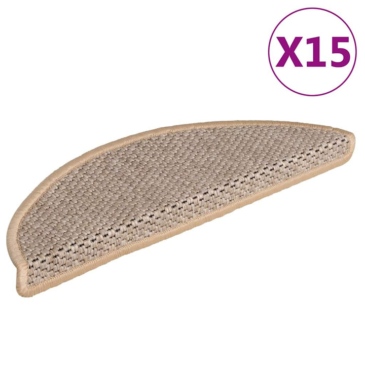 Trappmattor Självhäftande Sisal-Look 30 St Berber