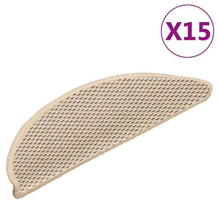 Trappmattor Självhäftande Sisal-Look 30 St Berber
