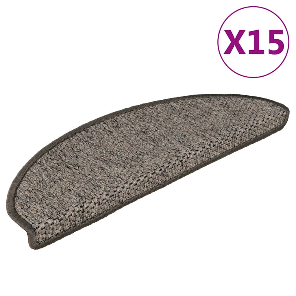 Trappmattor Självhäftande Sisal-Look 30 St Berber