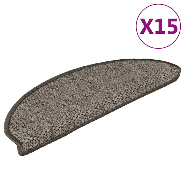 Trappmattor Självhäftande Sisal-Look 30 St Berber