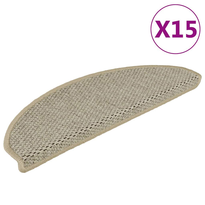 Trappmattor Självhäftande Sisal-Look 30 St Berber