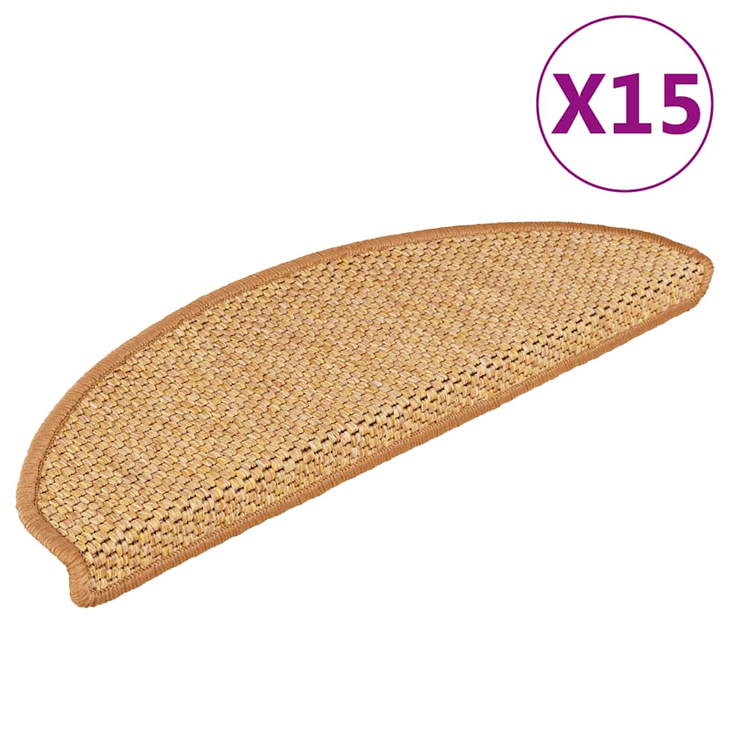 Trappmattor Självhäftande Sisal-Look 30 St Berber
