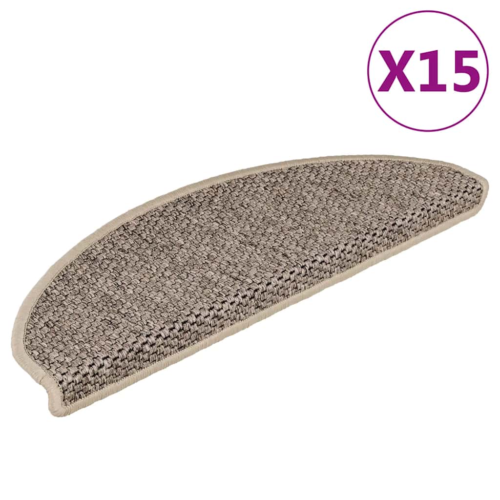Trappmattor Självhäftande Sisal-Look 30 St Berber