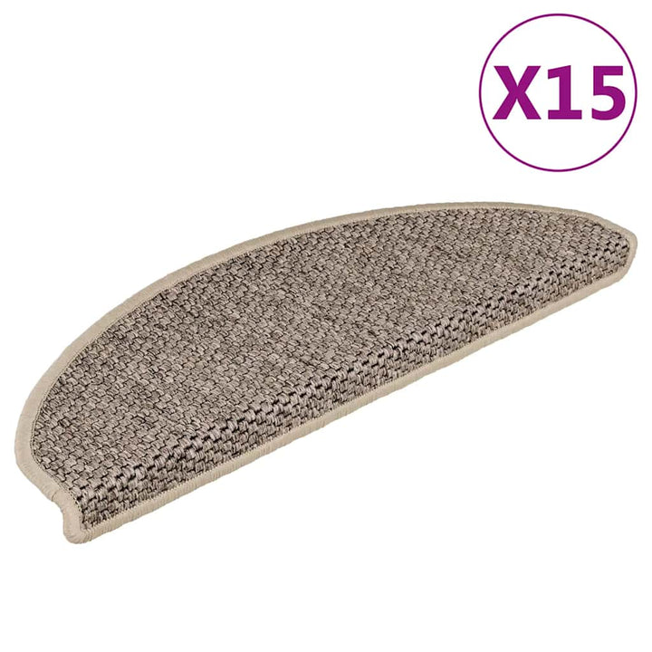 Trappmattor Självhäftande Sisal-Look 30 St Berber