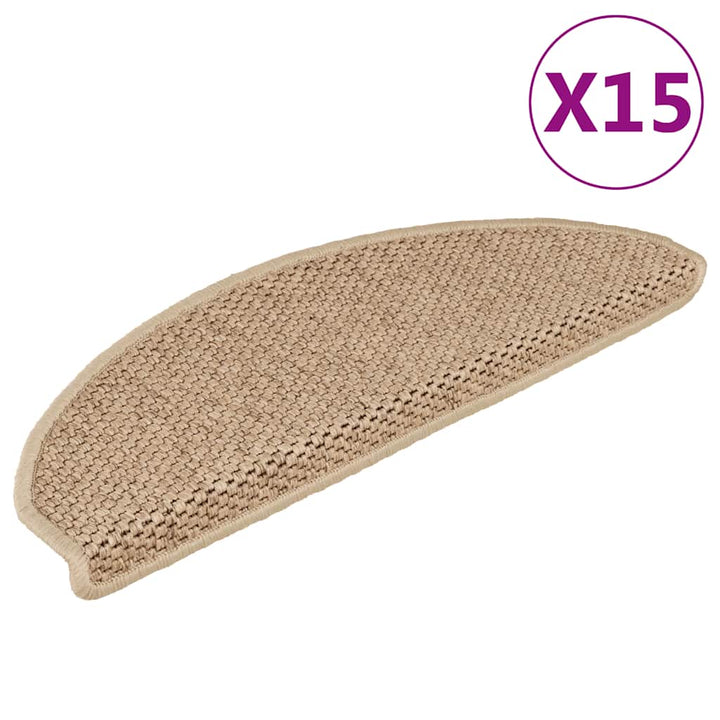 Trappmattor Självhäftande Sisal-Look 30 St Berber
