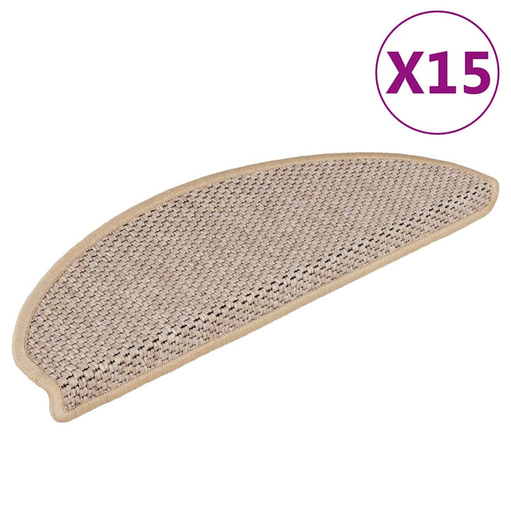 Trappmattor Självhäftande Sisal-Look 30 St Berber