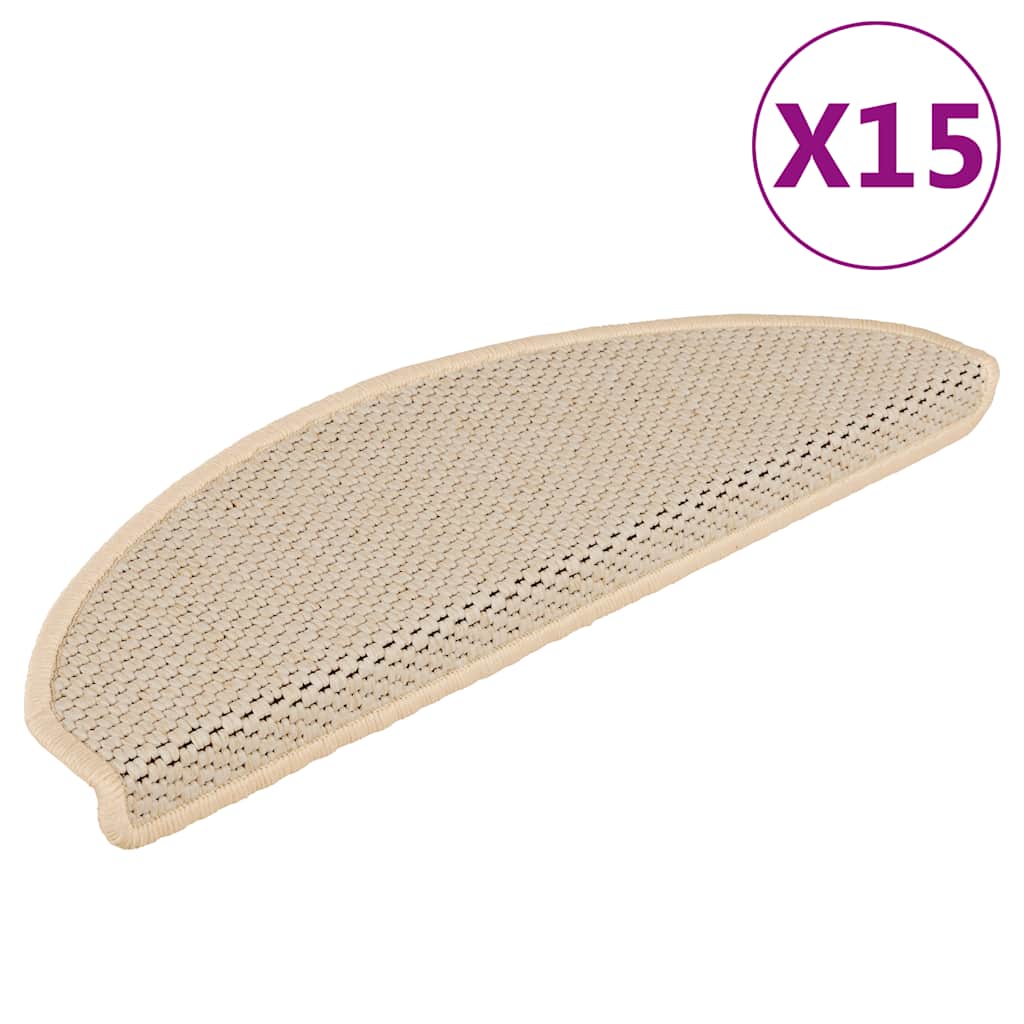 Trappmattor Självhäftande Sisal-Look 30 St Berber