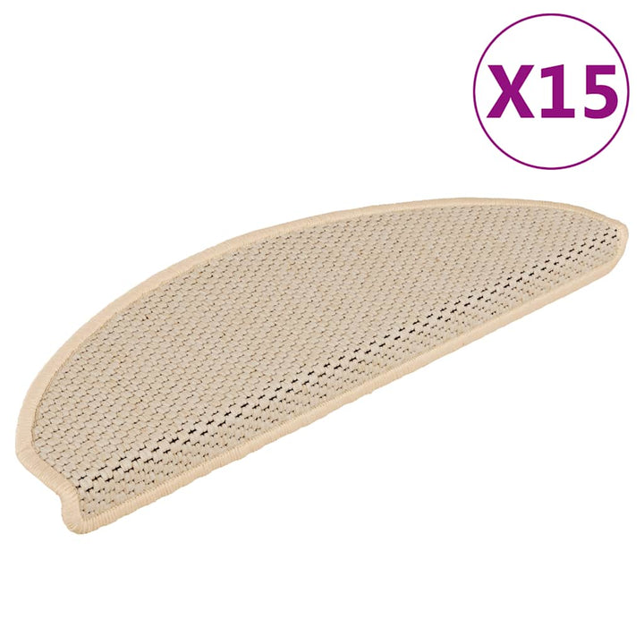 Trappmattor Självhäftande Sisal-Look 30 St Berber