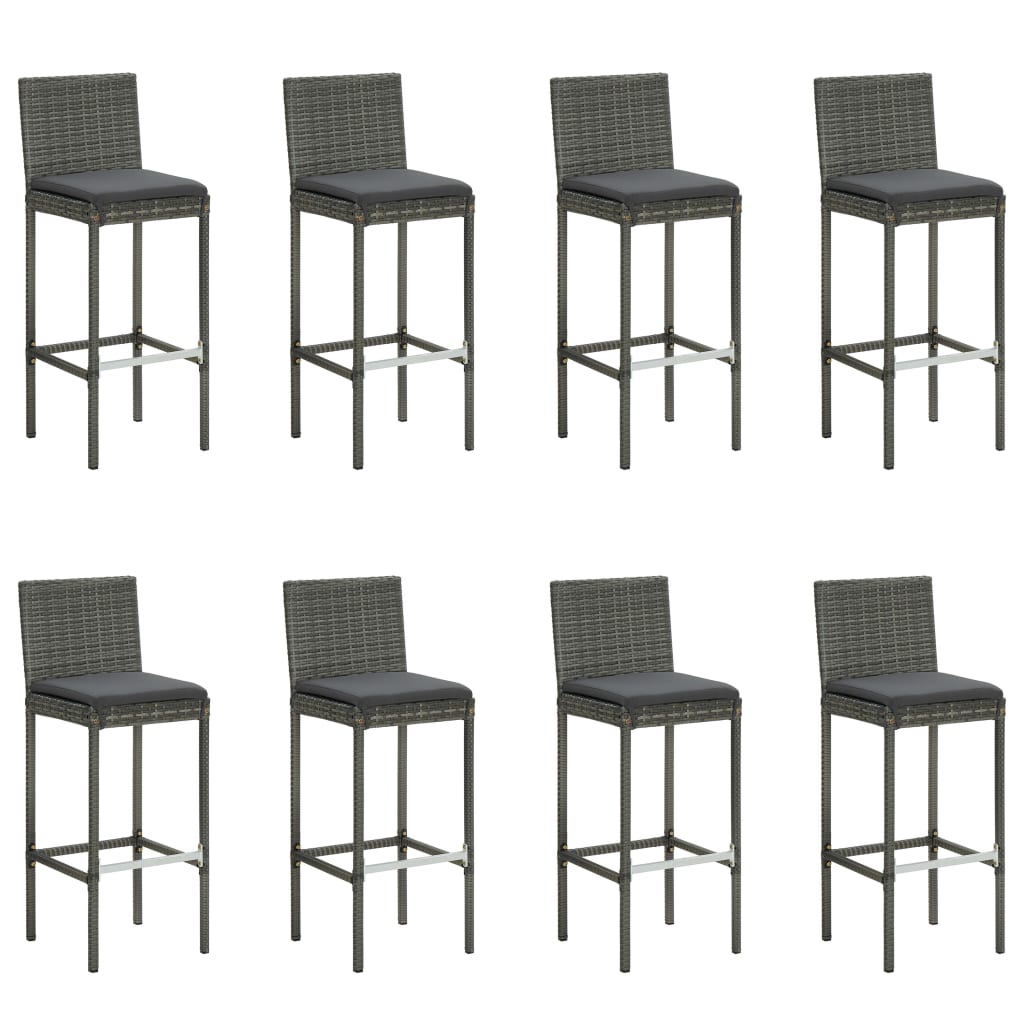 Bargrupp För Trädgården Med Dynor 9 Delar