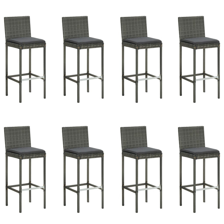 Bargrupp För Trädgården Med Dynor 9 Delar