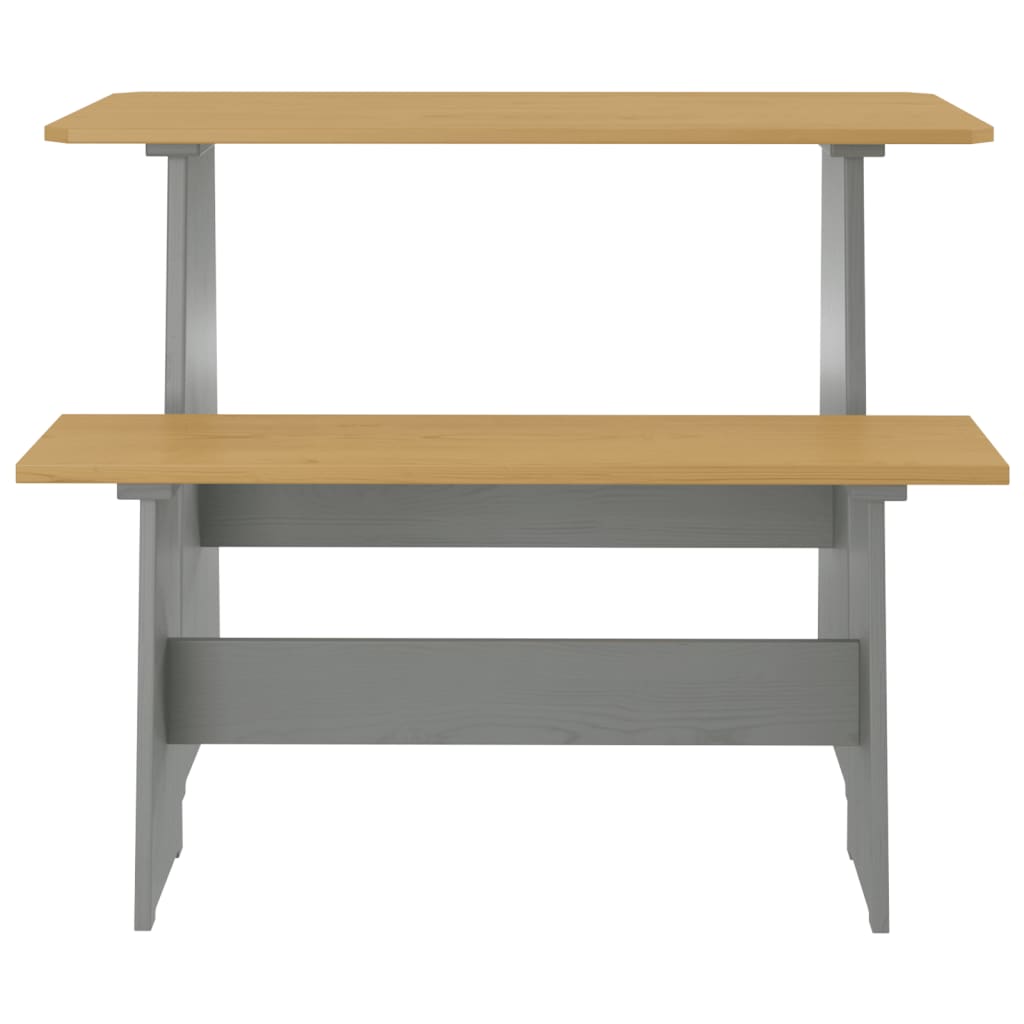 Matbord Med Bänk Reine Massiv Furu