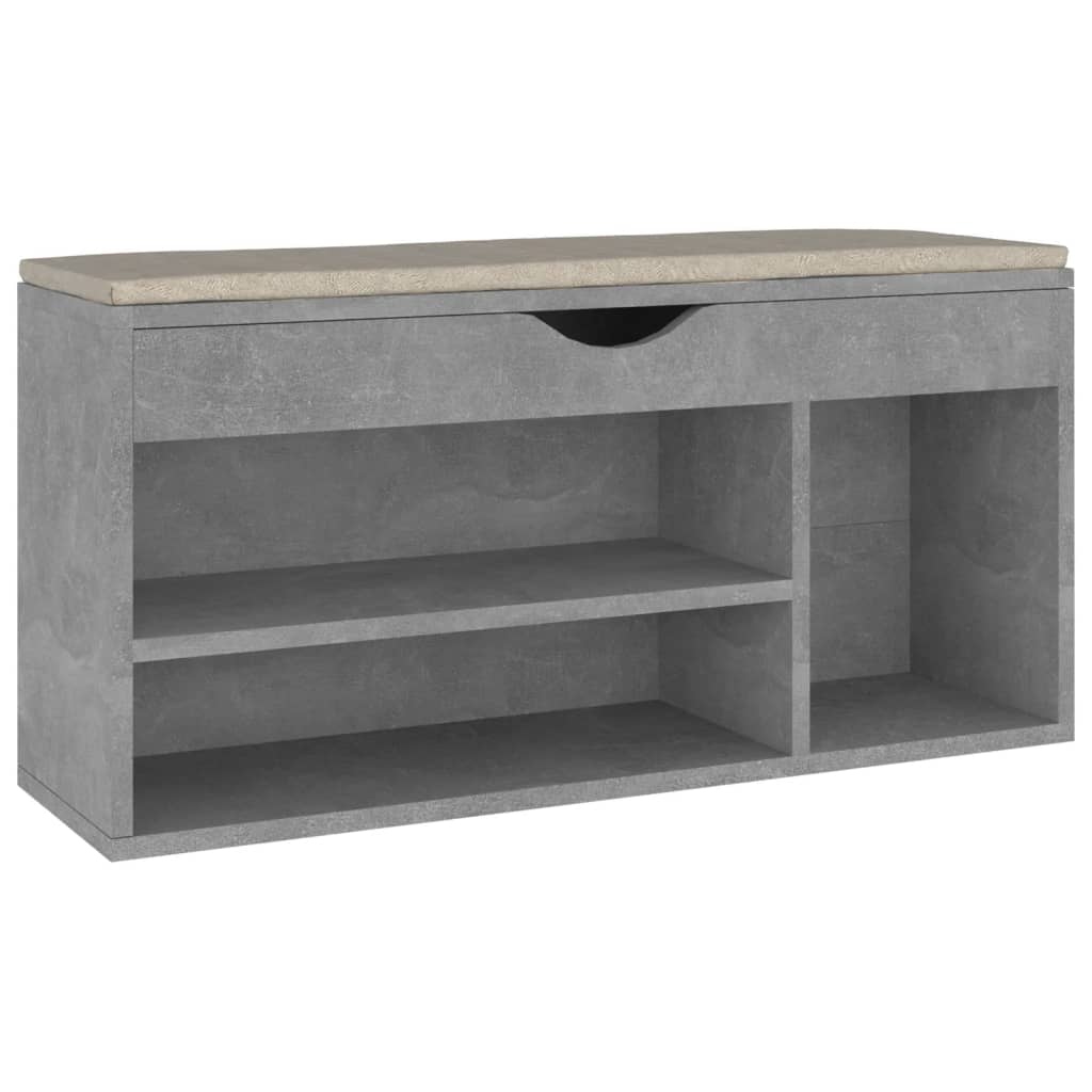 Skobänk Med Dyna 104X30X49 Cm Konstruerat Trä