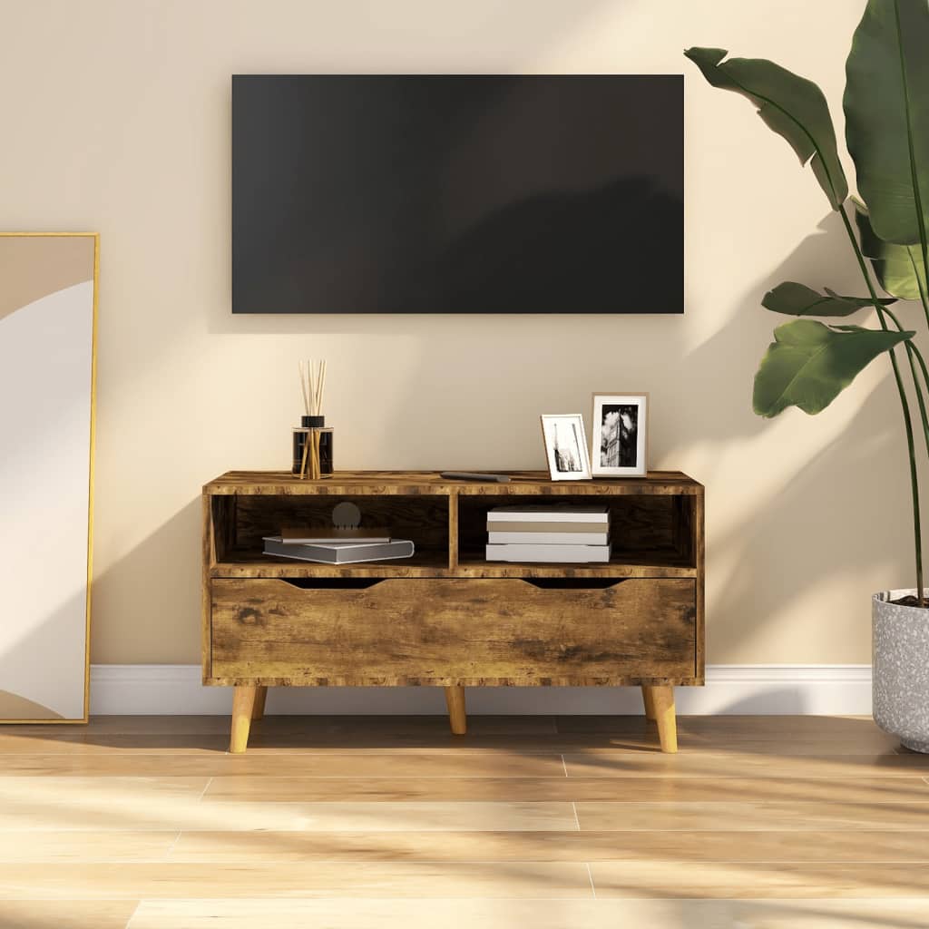 Tv-Bänk 90X40X48,5 Cm Konstruerat Trä