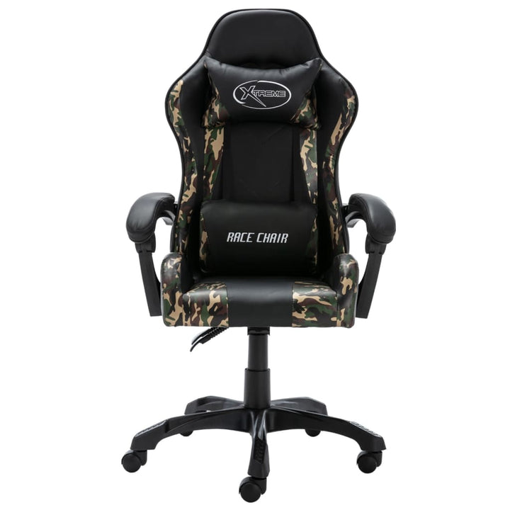 Gamingstol Svart Och Kamouflage Konstläder