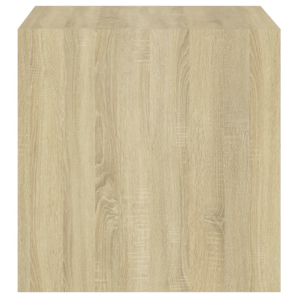 Väggskåp 2 St Sonoma-Ek 37X37X37 Cm Konstruerat Trä