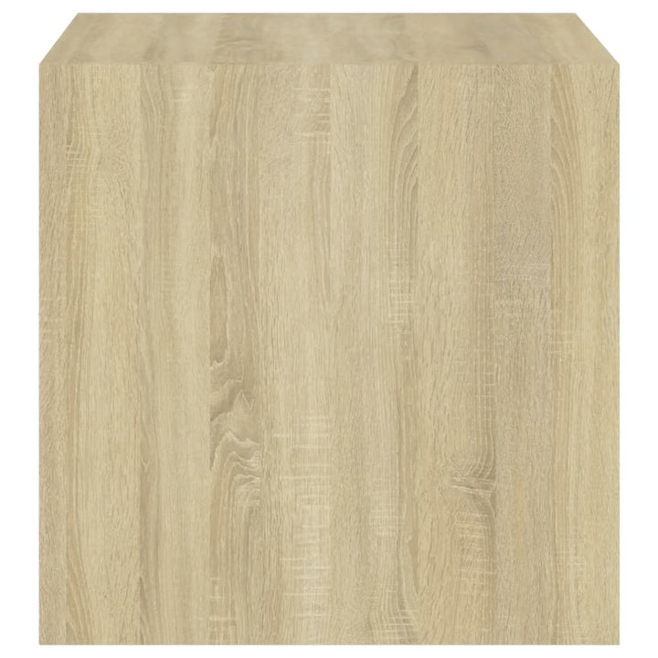 Väggskåp 2 St Sonoma-Ek 37X37X37 Cm Konstruerat Trä