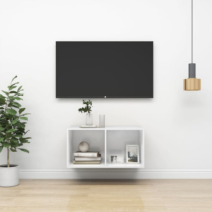 Väggmonterat Tv-Skåp Somona-Ek 37X37X142,5 Cm Konstruerat Trä