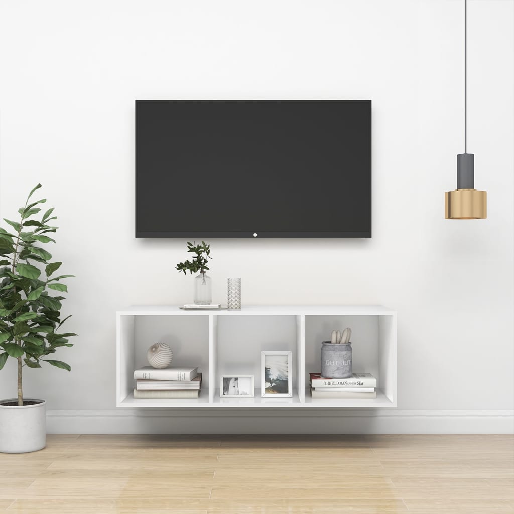 Väggmonterat Tv-Skåp Somona-Ek 37X37X142,5 Cm Konstruerat Trä